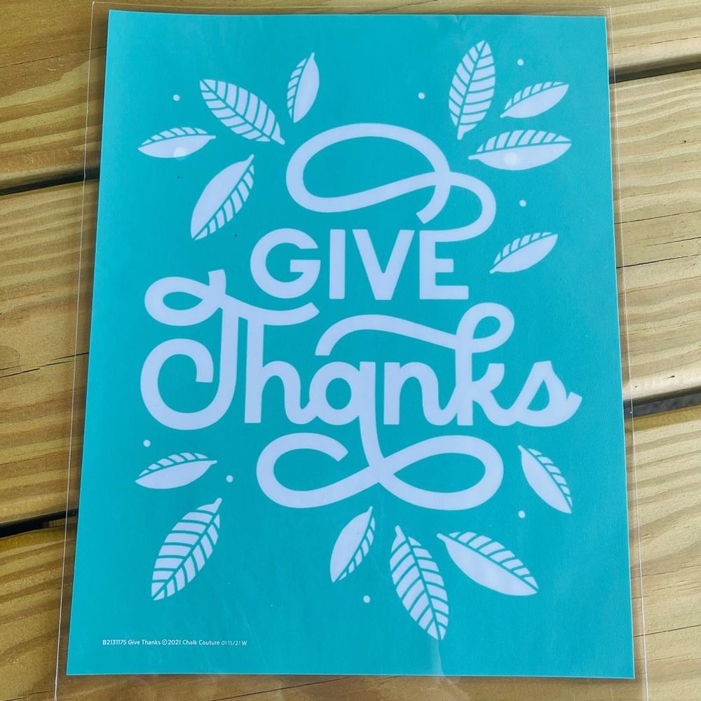 (**Bundle to Save) *New* Chalk Couture Silk Screen Transfer